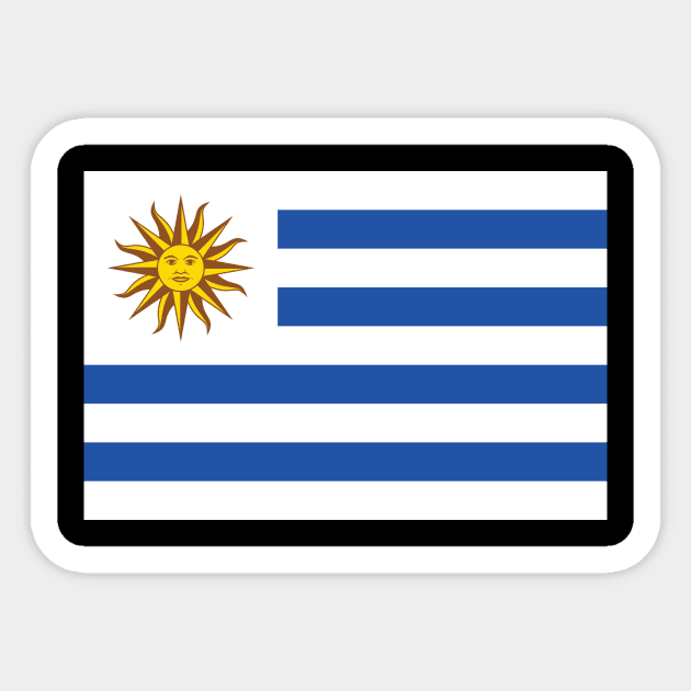 Uruguay Sticker by Wickedcartoons